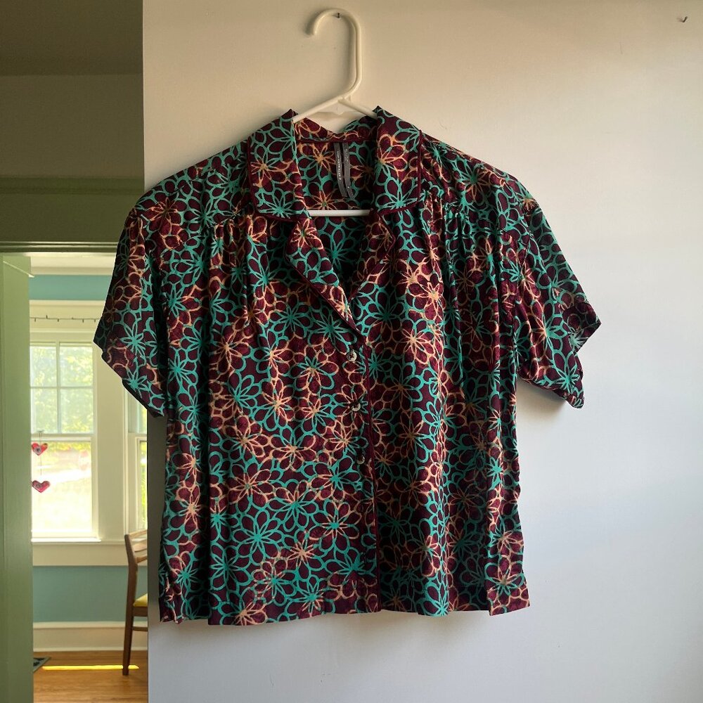 Anthropologie floral blouse- Sz Small